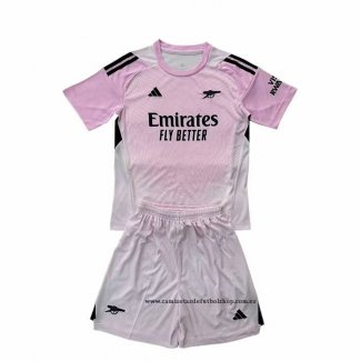 Camiseta Arsenal Portero Nino 25-26 Rosa