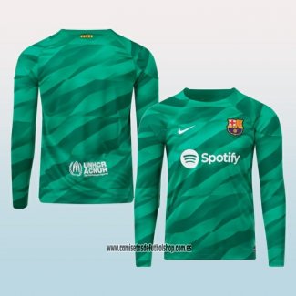 Camiseta Barcelona Portero 23-24 Manga Larga Verde