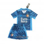 Camiseta Feyenoord Portero Nino 21-22 Azul