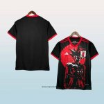 Camiseta Japon Anime 25-26 Negro Rojo
