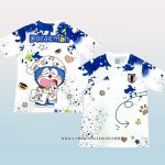Camiseta Japon Anime Doraemon 24-25 Blanco Tailandia