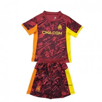 Camiseta Olympique Marsella Portero Nino 25-26 Rojo