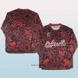 Camiseta Palestina Special 25-26 Manga Larga Rojo