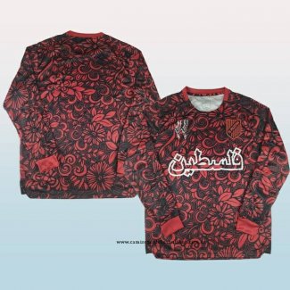 Camiseta Palestina Special 25-26 Manga Larga Rojo