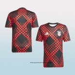 Camiseta Pre Partido del Benfica 25-26 Negro Rojo