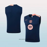 Camiseta de Entrenamiento Barcelona 25-26 Sin Mangas Azul Rosa