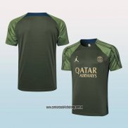 Camiseta de Entrenamiento Paris Saint-Germain Jordan 24-25 Verde