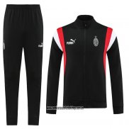 Chandal de Chaqueta del AC Milan 23-24 Negro