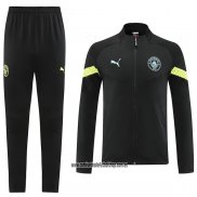 Chandal de Chaqueta del Manchester City 22-23 Negro