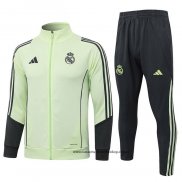 Chandal de Chaqueta del Real Madrid Nino 25-26 Verde Negro