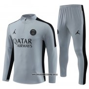 Chandal de Sudadera del Paris Saint-Germain Jordan 23-24 Gris