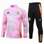 Chandal de Sudadera del Real Madrid Dragon 24-25 Rosa