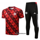 Chandal del Bayern Munich 22-23 Manga Corta Rojo