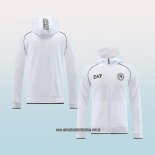 Chaqueta con Capucha del Napoli 23-24 Blanco