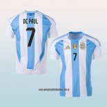 Jugador Primera Camiseta Argentina De Paul 2024