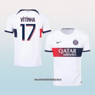 Jugador Segunda Camiseta Paris Saint-Germain Vitinha 23-24