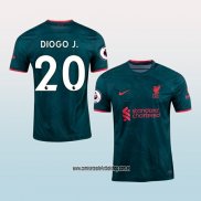 Jugador Tercera Camiseta Liverpool Diogo J. 22-23