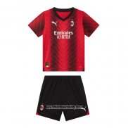 Primera Camiseta AC Milan Nino 23-24
