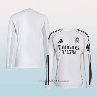 Primera Camiseta Real Madrid 25-26 Manga Larga
