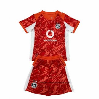 Segunda Camiseta Borussia Dortmund Portero Nino 25-26 Rojo