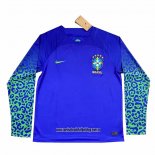 Segunda Camiseta Brasil 2022 Manga Larga