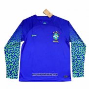 Segunda Camiseta Brasil 2022 Manga Larga