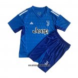 Camiseta Juventus Portero Nino 23-24 Azul