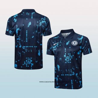 Camiseta Polo del Chelsea 24-25 Azul Oscuro