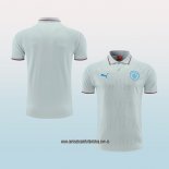 Camiseta Polo del Manchester City 22-23 Gris