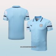 Camiseta Polo del Manchester City 22-23 Azul