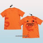 Camiseta Real Madrid Dragon 24-25 Naranja Tailandia
