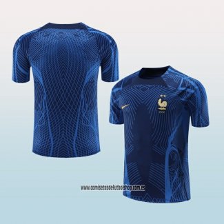 Camiseta de Entrenamiento Francia 22-23 Azul Oscuro