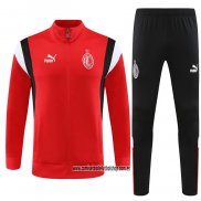 Chandal de Chaqueta del AC Milan 23-24 Rojo