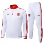 Chandal de Sudadera del Bayern Munich Nino 25-26 Blanco
