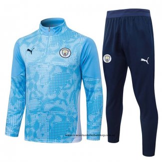 Chandal de Sudadera del Manchester City Nino 25-26 Azul