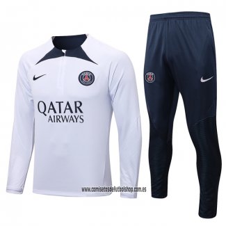 Chandal de Sudadera del Paris Saint-Germain 22-23 Blanco