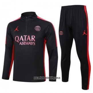 Chandal de Sudadera del Paris Saint-Germain Jordan 23-24 Negro