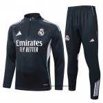 Chandal de Sudadera del Real Madrid 25-26 Gris Oscuro