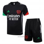 Chandal del Arsenal 25-26 Manga Corta Negro - Pantalon Corto