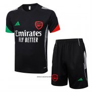 Chandal del Arsenal 25-26 Manga Corta Negro - Pantalon Corto
