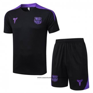 Chandal del Barcelona 25-26 Manga Corta Negro - Pantalon Corto