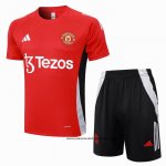 Chandal del Manchester United 24-25 Manga Corta Rojo - Pantalon Corto