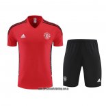 Chandal del Manchester United 22-23 Manga Corta Rojo - Pantalon Corto