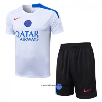 Chandal del Paris Saint-Germain 25-26 Manga Corta Blanco - Pantalon Corto