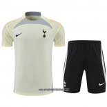 Chandal del Tottenham Hotspur 22-23 Manga Corta Beige - Pantalon Corto