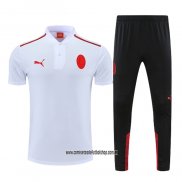 Conjunto Polo del AC Milan 22-23 Blanco