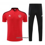 Conjunto Polo del Manchester United 22-23 Rojo