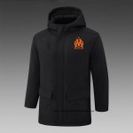 Olympique Marsella 24-25 Negro Chaqueta Invierno del