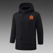 Olympique Marsella 24-25 Negro Chaqueta Invierno del