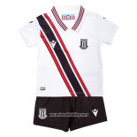 Segunda Camiseta Stoke City Nino 22-23 Blanco